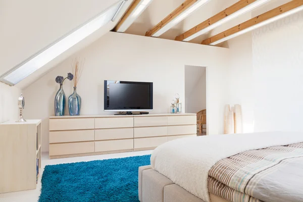 Kamar tidur mewah dalam gaya modern — Stok Foto