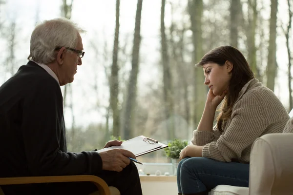 Im Büro eines Psychologen — Stockfoto