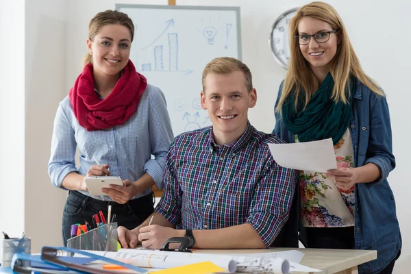 Young people at work — Stock Photo, Image