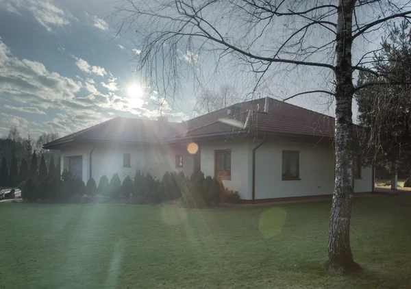 En-vånings hus — Stockfoto