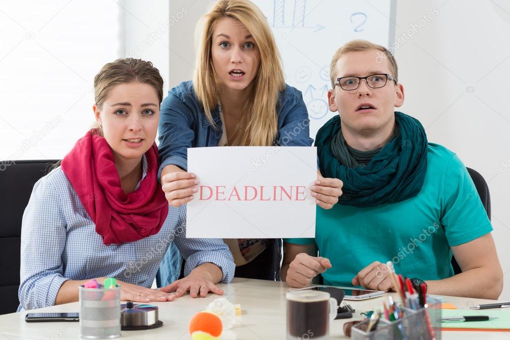 Afraid workers because of deadline
