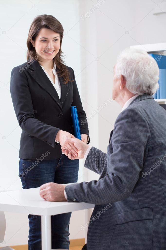 The end of successful job interview
