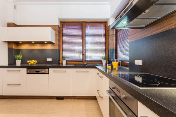 Kitchen with black wheat — Stock Photo, Image