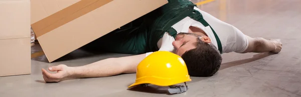 Accident in warehouse — Stock Photo, Image