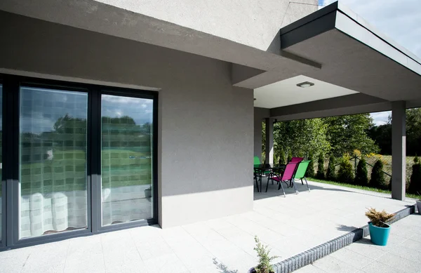 Terrace area in the new house — Stock Photo, Image