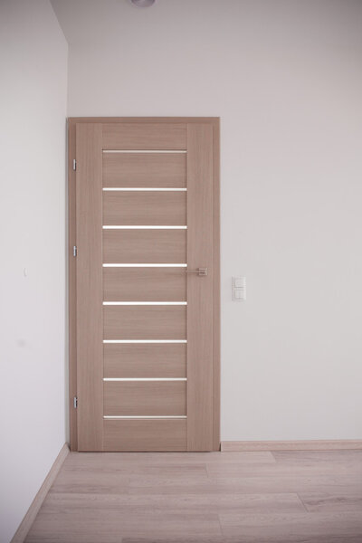 Closed bedroom door