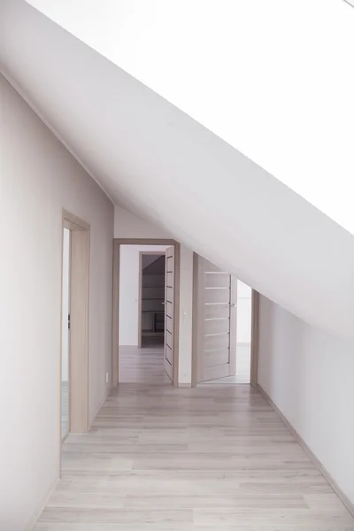 Bright corridor with beige doors — Stock Image Bright corridor with beige doors Stock Image