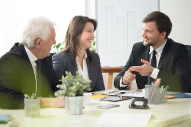Genç patron önde gelen iş konferans