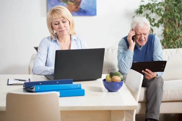 Senior företagare — Stockfoto