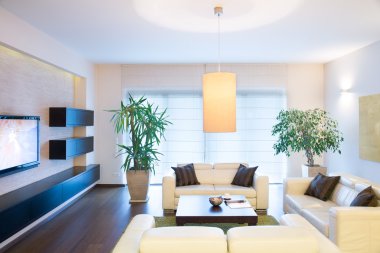 Şık modern tv odası