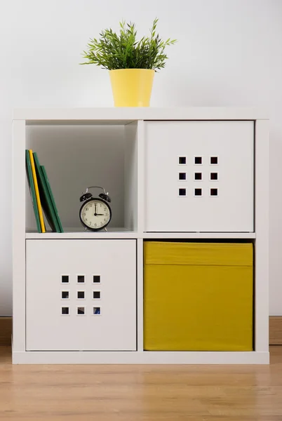 Designed white cupboard — Stock Photo, Image