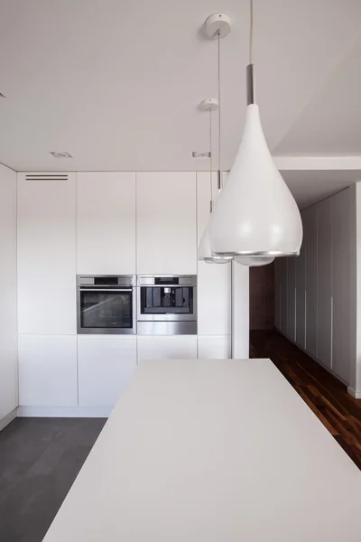 White countertop and kitchen unit — Stock Photo, Image