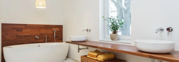 Modern bathroom in african style — Stock Photo, Image