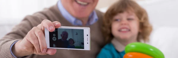 Abuelo con nieto —  Fotos de Stock