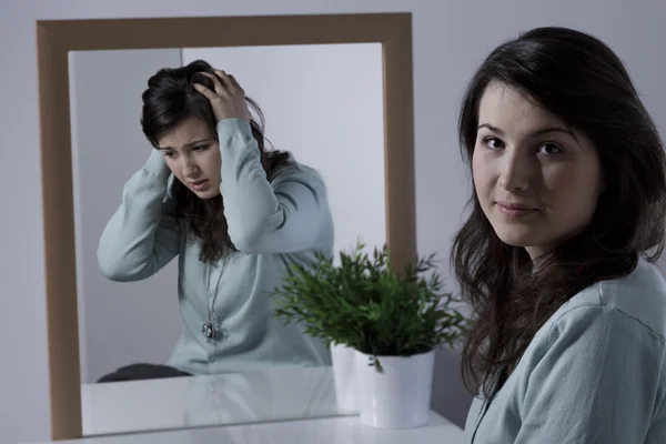 Woman with depression — Stock Photo, Image