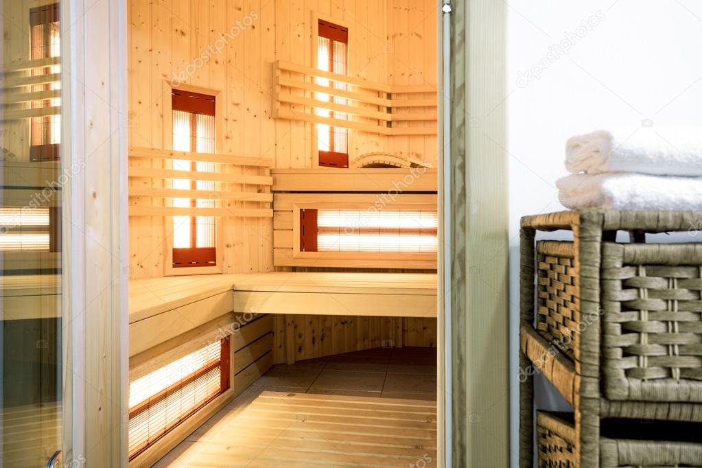 Modern sauna in the residence