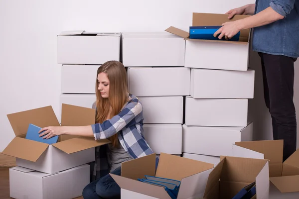 Estudiantes cambiando de casa — Foto de Stock