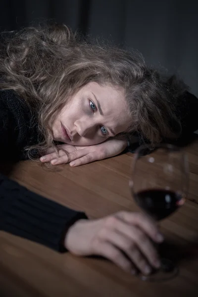 Probleem van alcoholisme — Stockfoto