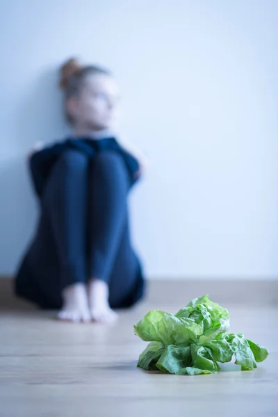 Probleem van anorexia — Stockfoto