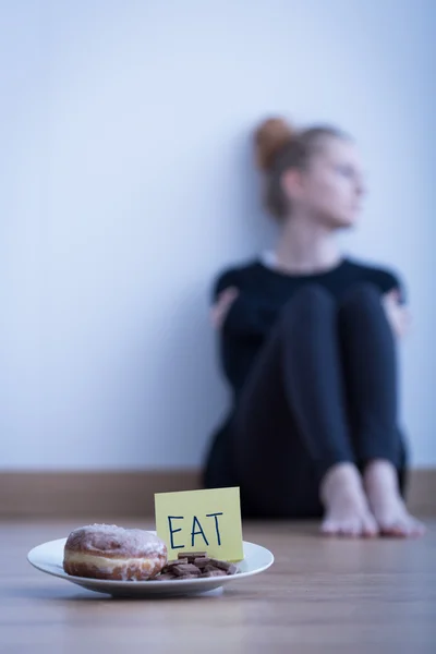 Genç anoreksik kız — Stok fotoğraf