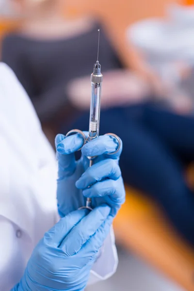 Close-up of syringe — Stock Photo, Image