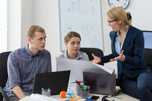 Problemen bij het kantoor — Stockfoto