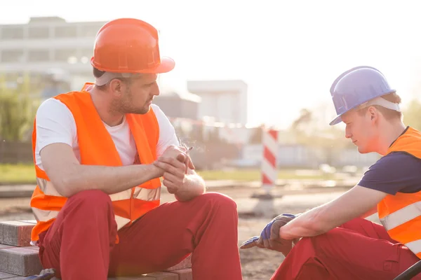 Rust gedurende werk — Stockfoto