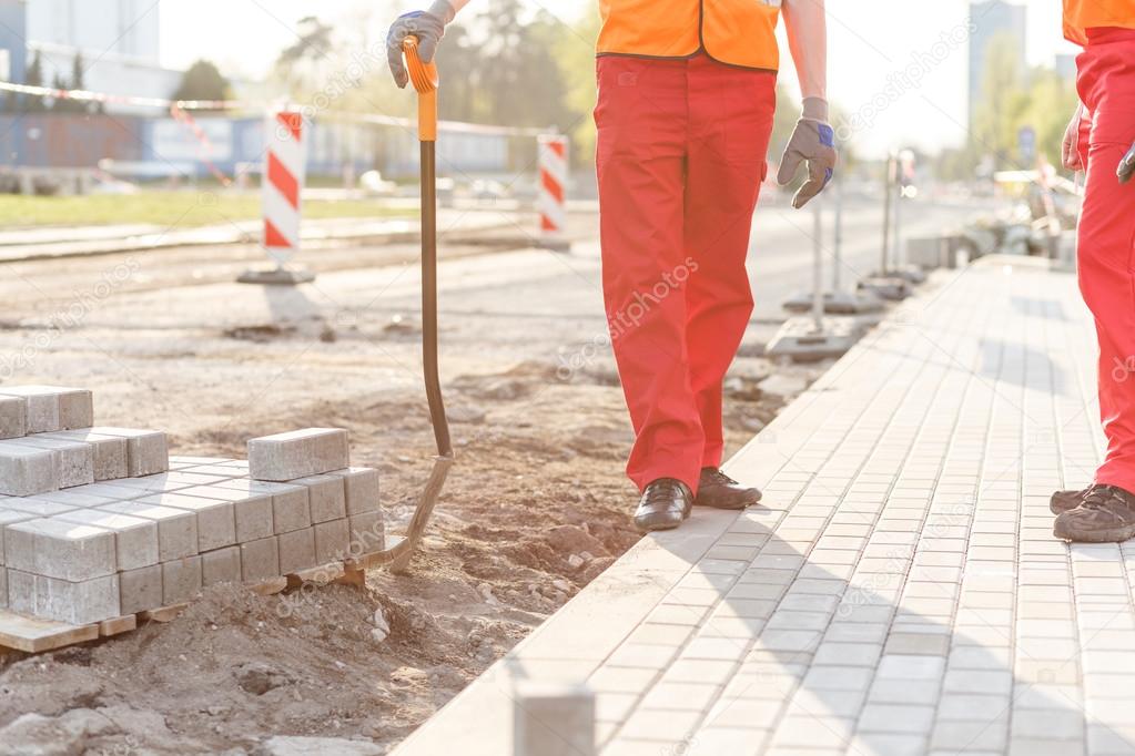 Close-up of construction site