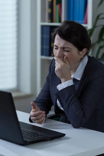 Addetto all'ufficio addormentato — Foto Stock