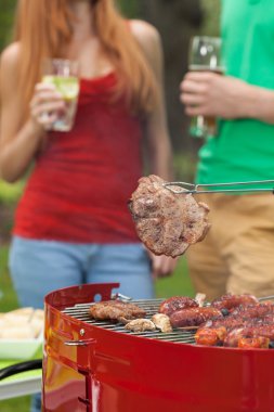 Lezzetli biftek ızgara dan