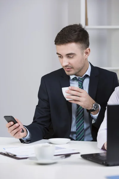 Young handsome businessman — Stock Photo, Image