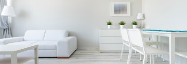 Minimalist tasarım beyaz iç