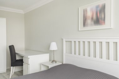 Çağdaş beyaz ve gri iç