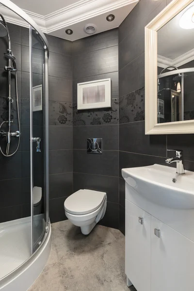 Bagno bianco e nero — Foto Stock