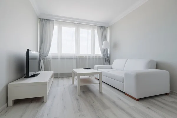 White living room design — Stock Photo, Image