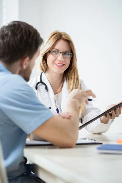 During medical consultation — Stock Photo, Image