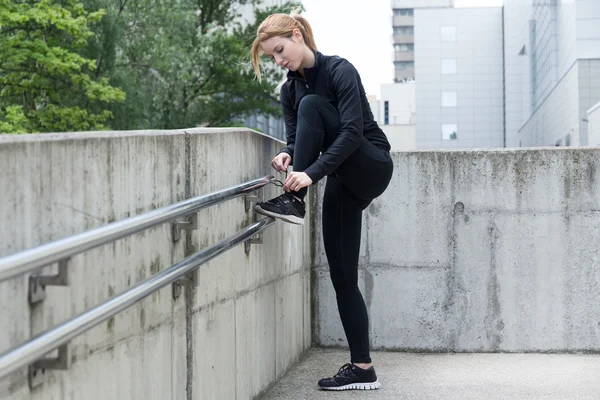 Preparación antes de correr —  Fotos de Stock