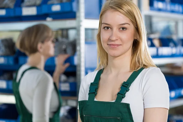 Female  factory worker — Stock Photo, Image