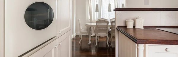 Beige and brown retro interior — Stock Photo, Image