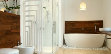 Egzotik ahşap banyo 