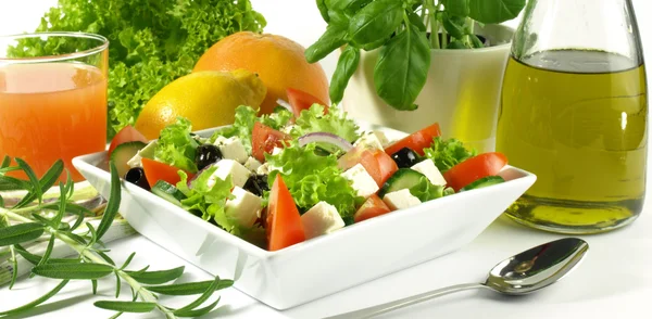 Verse organische salade — Stockfoto