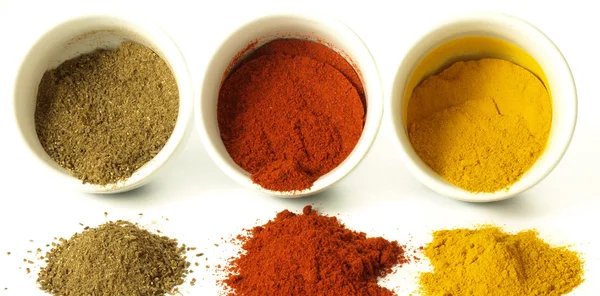 Indian spices top view — Stock Photo, Image