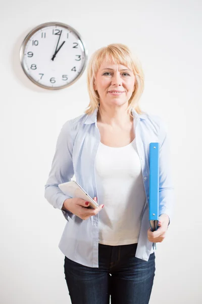 Woman is ready for her work — Stock Photo, Image
