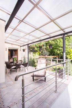 lüks veranda ile modern daire