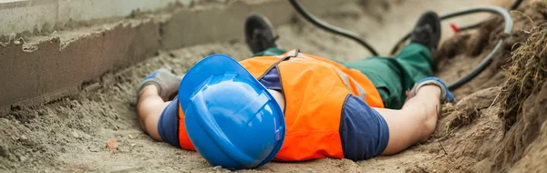 Bouwplaats als gevaarlijk gebied — Stockfoto