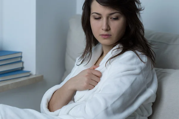 Beauté femme triste — Photo