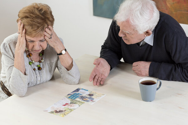 Elder couple's difficult conversation