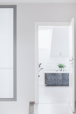 Lüks beyaz tavan banyo