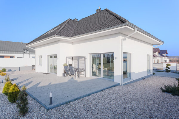 Outside view of modern house