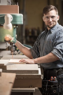 Woodworker delme makinesi kullanma